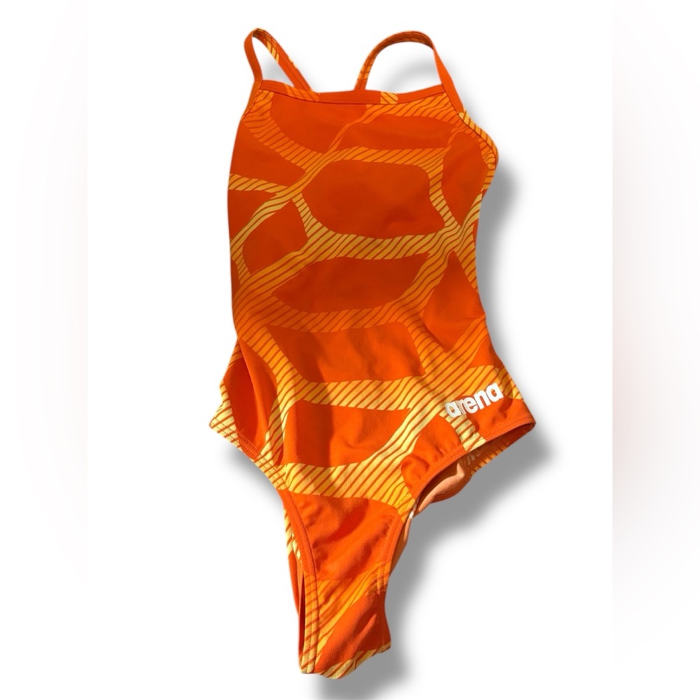 Arena Women's Orange One Piece Swimsuit